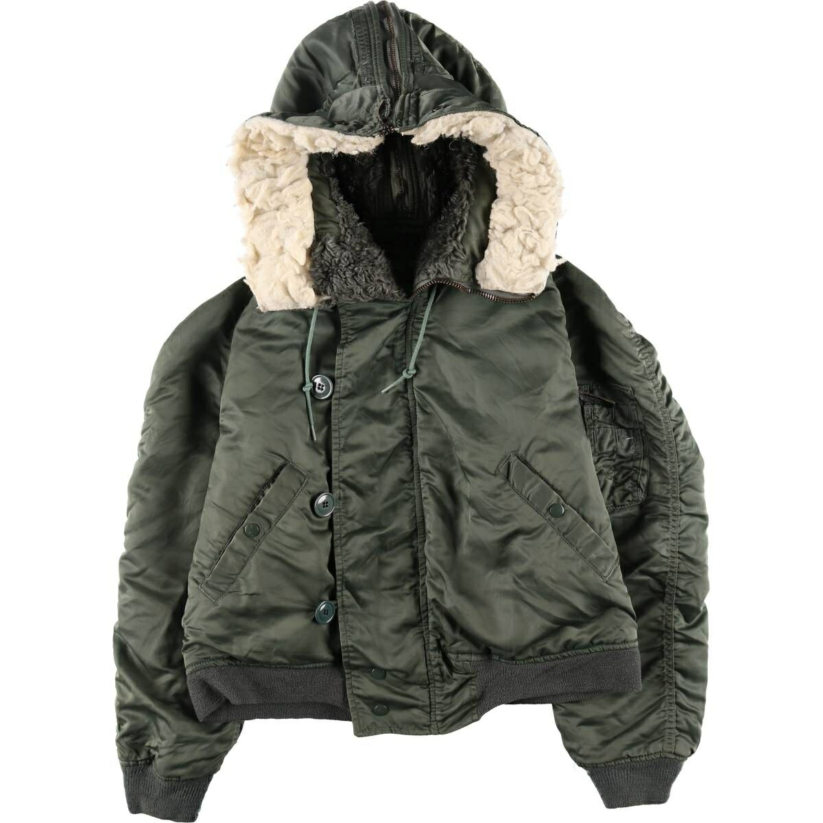 古着 80年代 米軍実品 N-2B ミリタリー フライトジャケット USA製