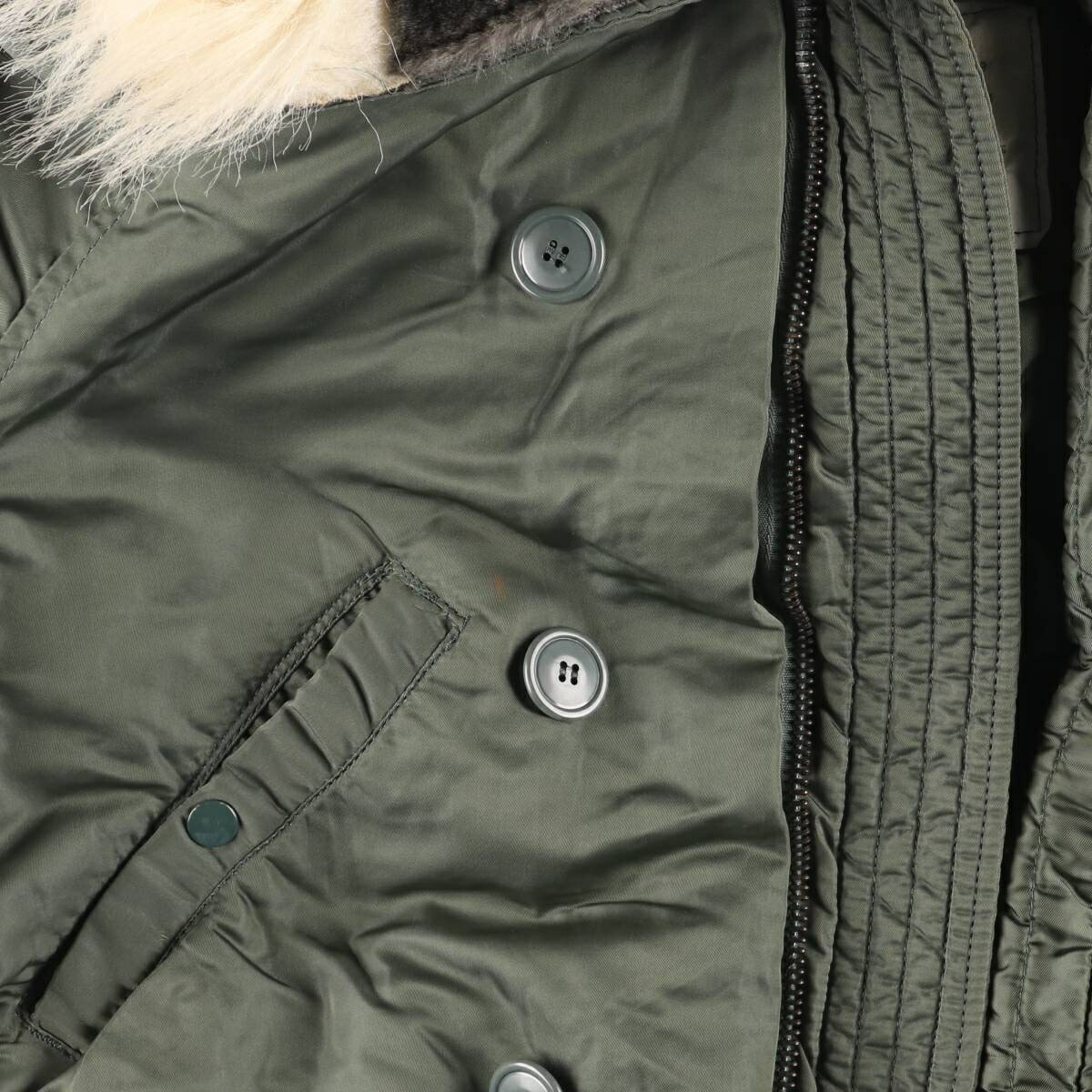 古着 訳あり特価 80年代 アルファ ALPHA 中綿入り N-2B ミリタリー