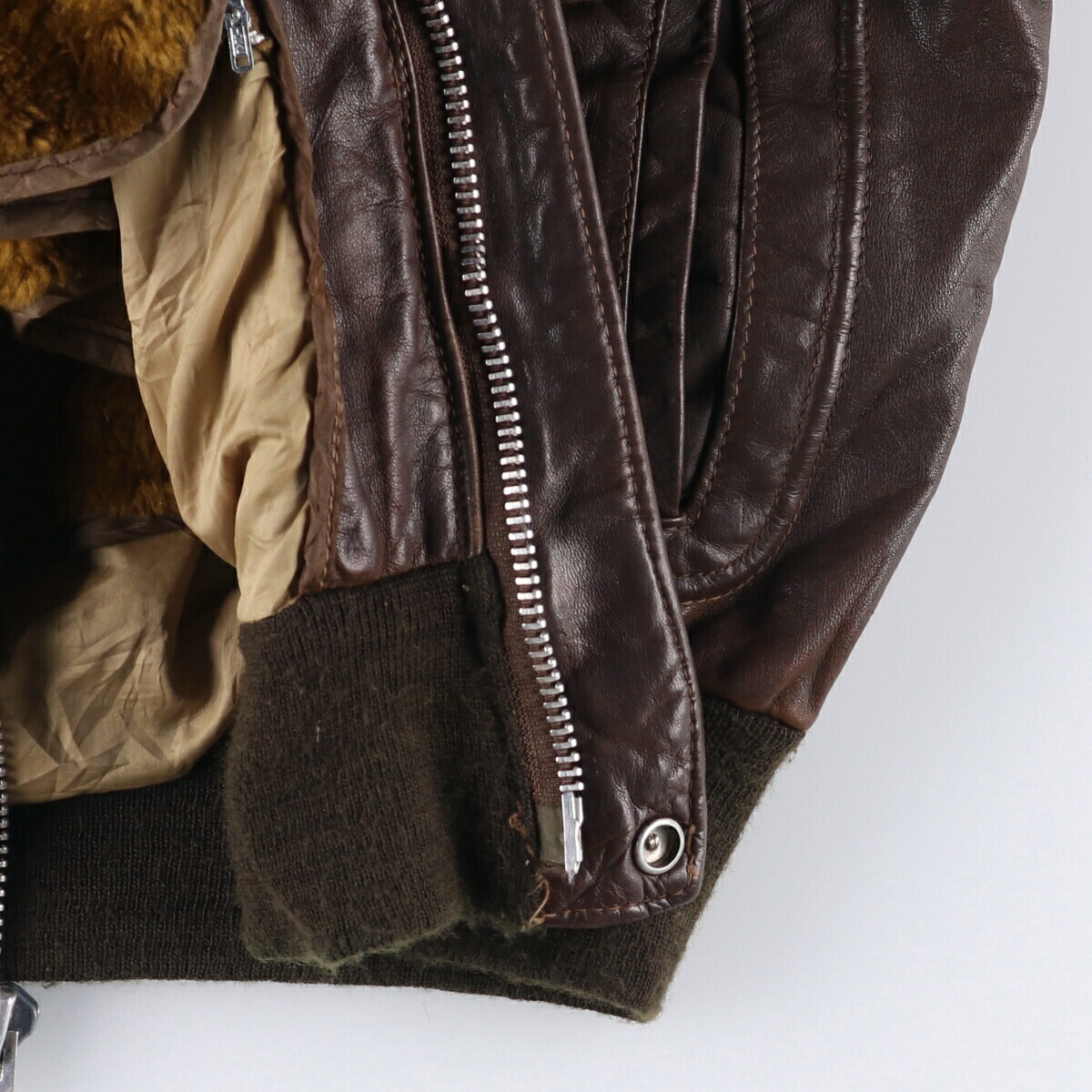 古着 70～80年代 ショット SCHOTT G-1タイプ レザーフライトジャケット