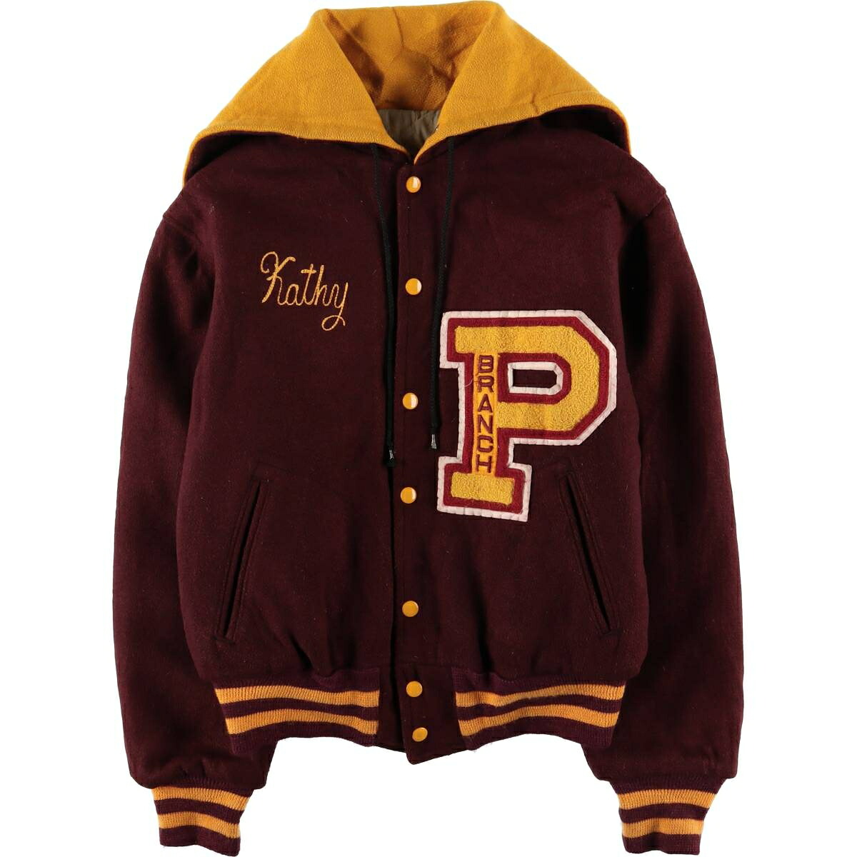 古着 70年代 エンパイア Empire カレッジ フード付き セーラーカラー