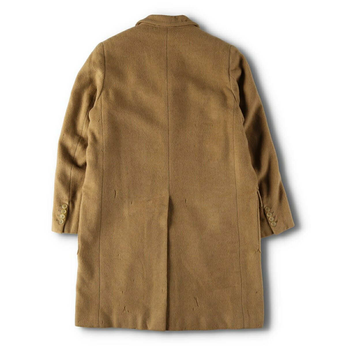 古着 プラダ PRADA キャメルヘア チェスターコート イタリア製 メンズM