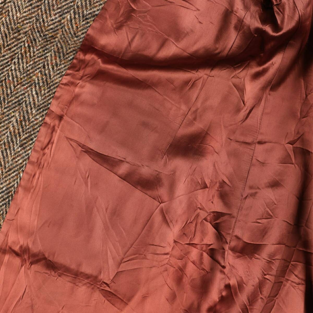 古着 アクアスキュータム Aquascutum ツイードコート カラーネップ