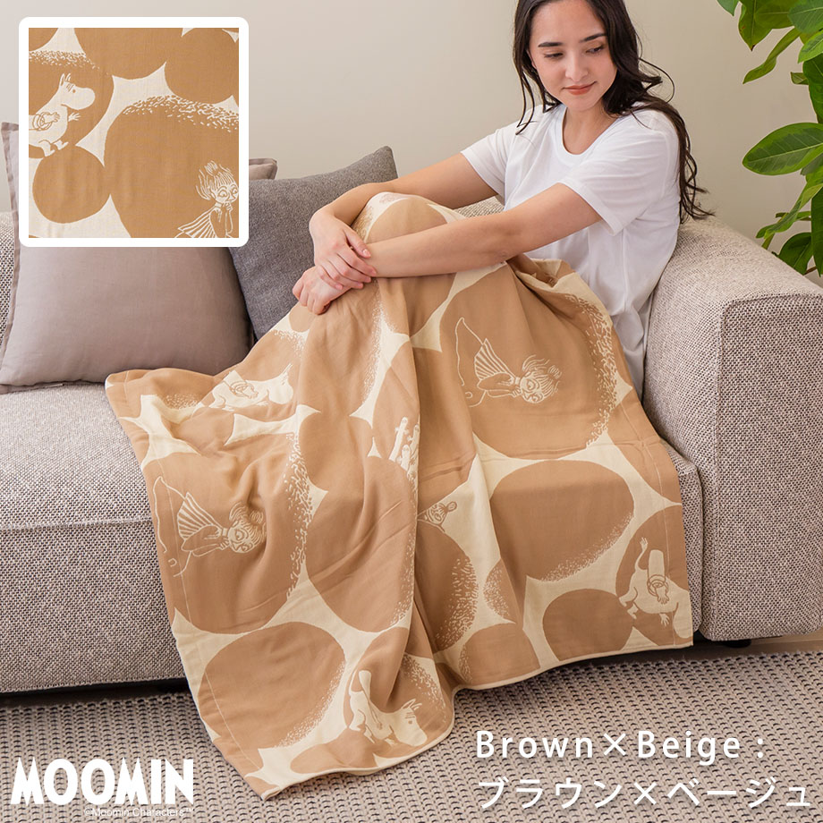 MOOMIN 6重ガーゼケット ハーフサイズ ムーミン【ギフト対応】 | じ