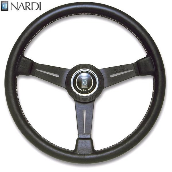楽天市場】NARDI ナルディ N341 ブラックレザー&ブラックスポーク