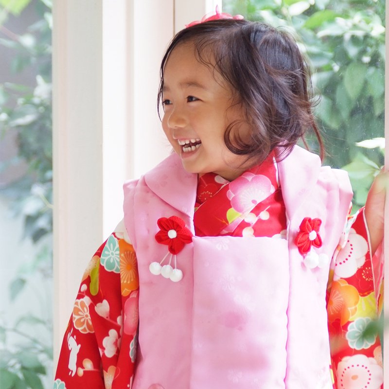 楽天市場】【レンタル】[七五三 着物 3歳 女の子] 三歳 「K021 ピンク