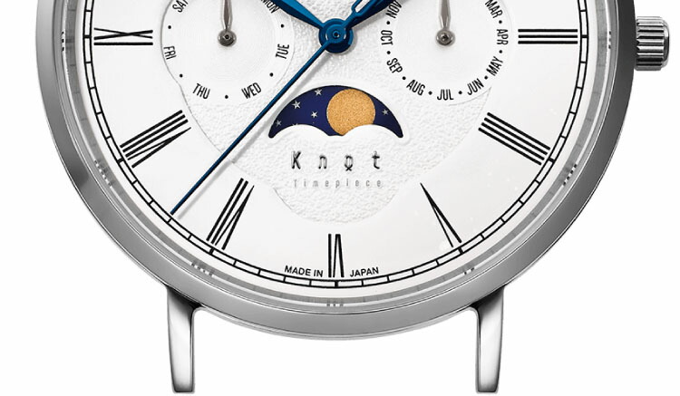Knot ノット 時計 クラシック ムーンフェイズ シルバー ＆ アイボリー 楽天市場】Knot ノット 時計 クラシック ムーンフェイズ シルバー