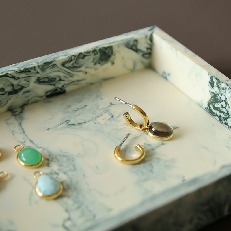 Baqless (バックレス) ピアスチャーム Ludique（ルディーク） ラリマー