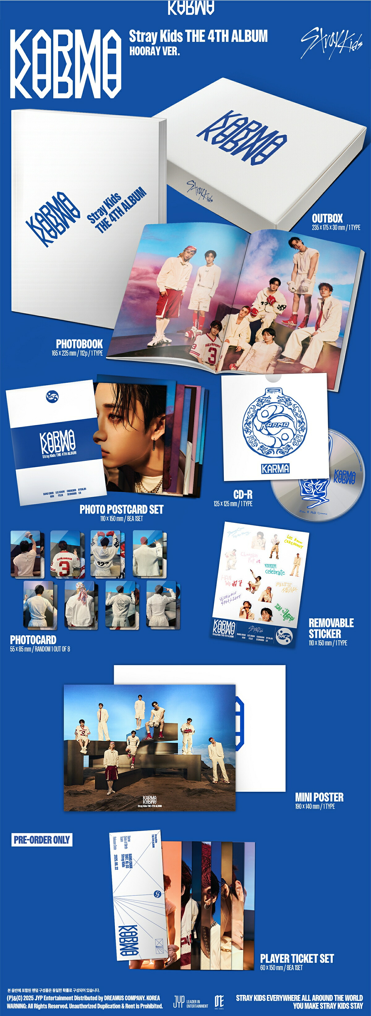 楽天市場】Stray Kids - KARMA (CEREMONY ver. /HOORAY ver.)一般盤