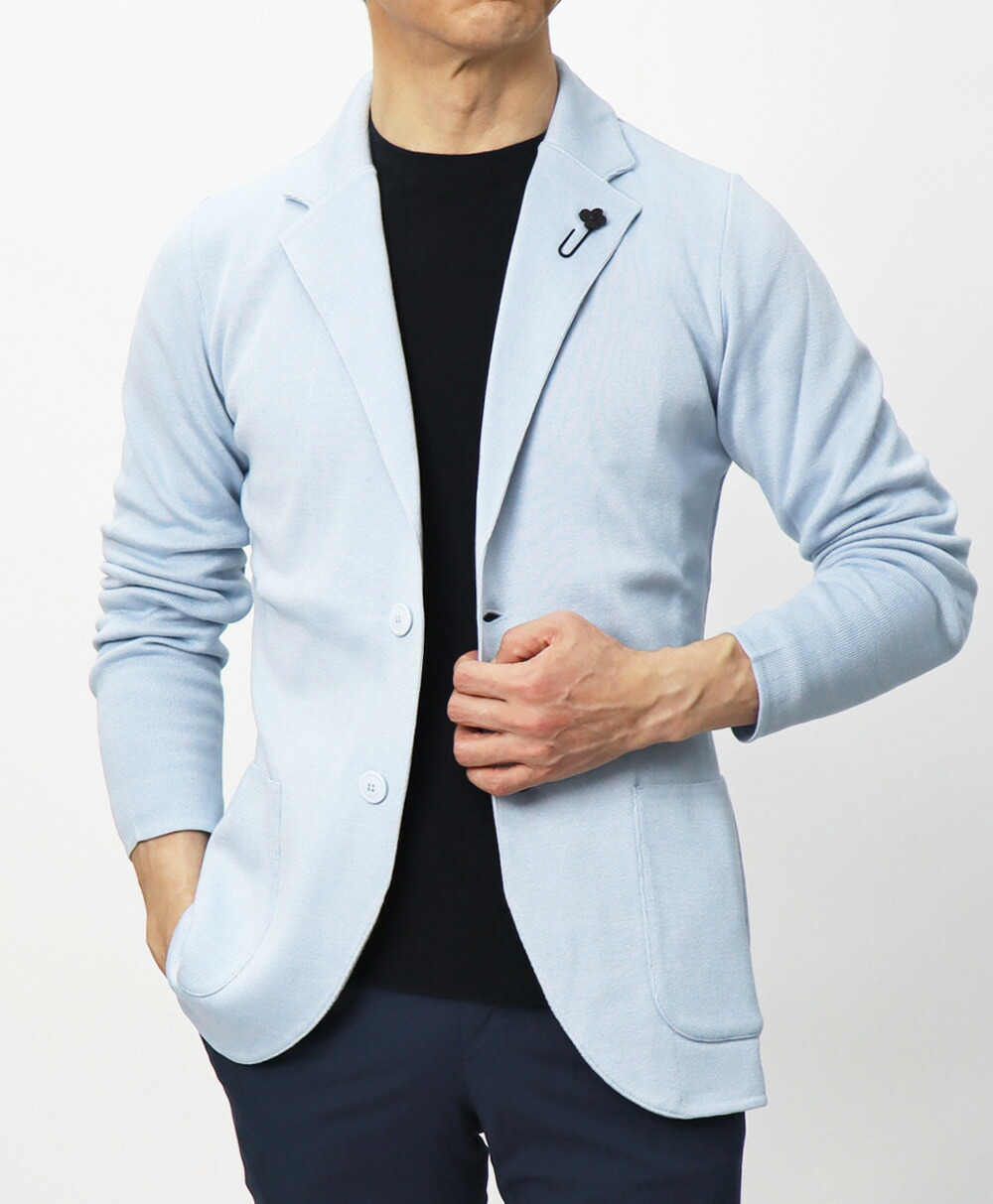 ラルディーニ / LARDINI / ニット ジャケット / 細身型 / コットン