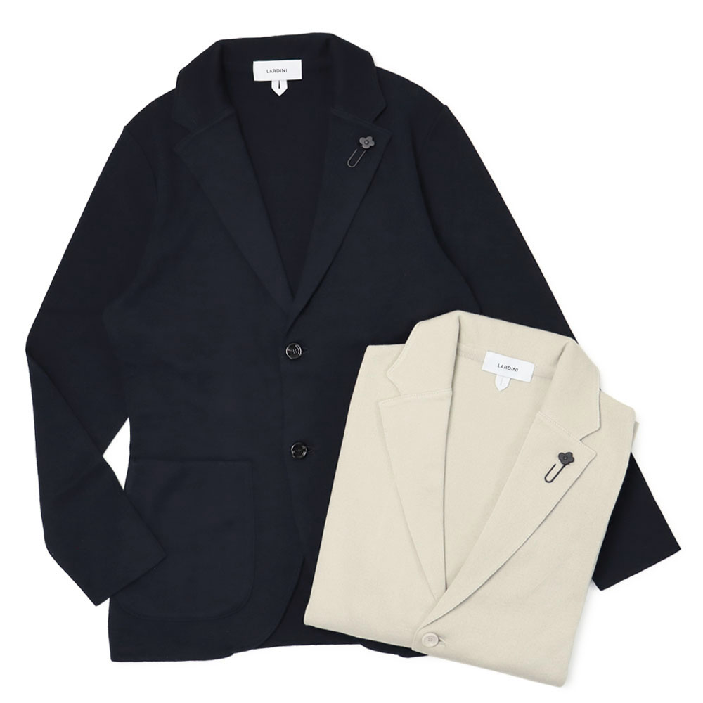 ラルディーニ / LARDINI / ニット ジャケット / 細身型 / コットン