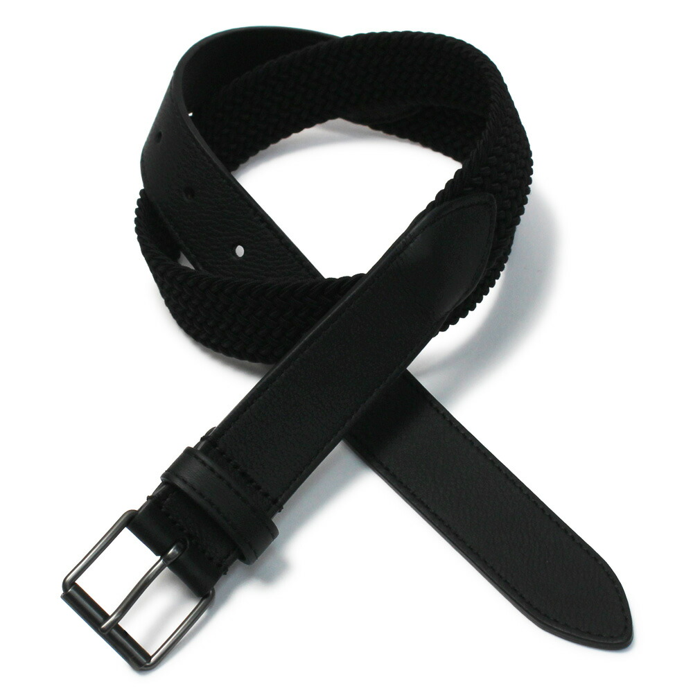 アンダーソンズ / Anderson's / レザー × ゴム メッシュ ベルト