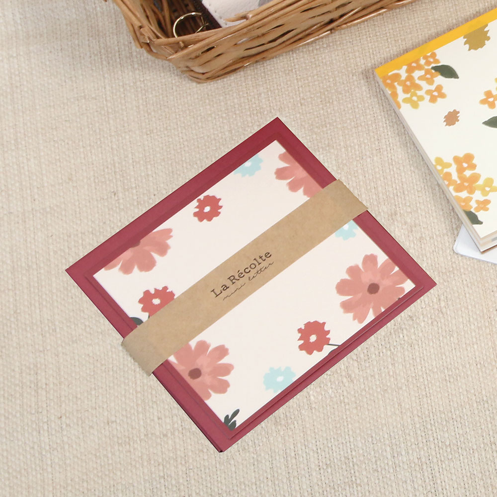 楽天市場】ラ・レコルト／ミニレター《花柄/便箋/封筒/手紙セット
