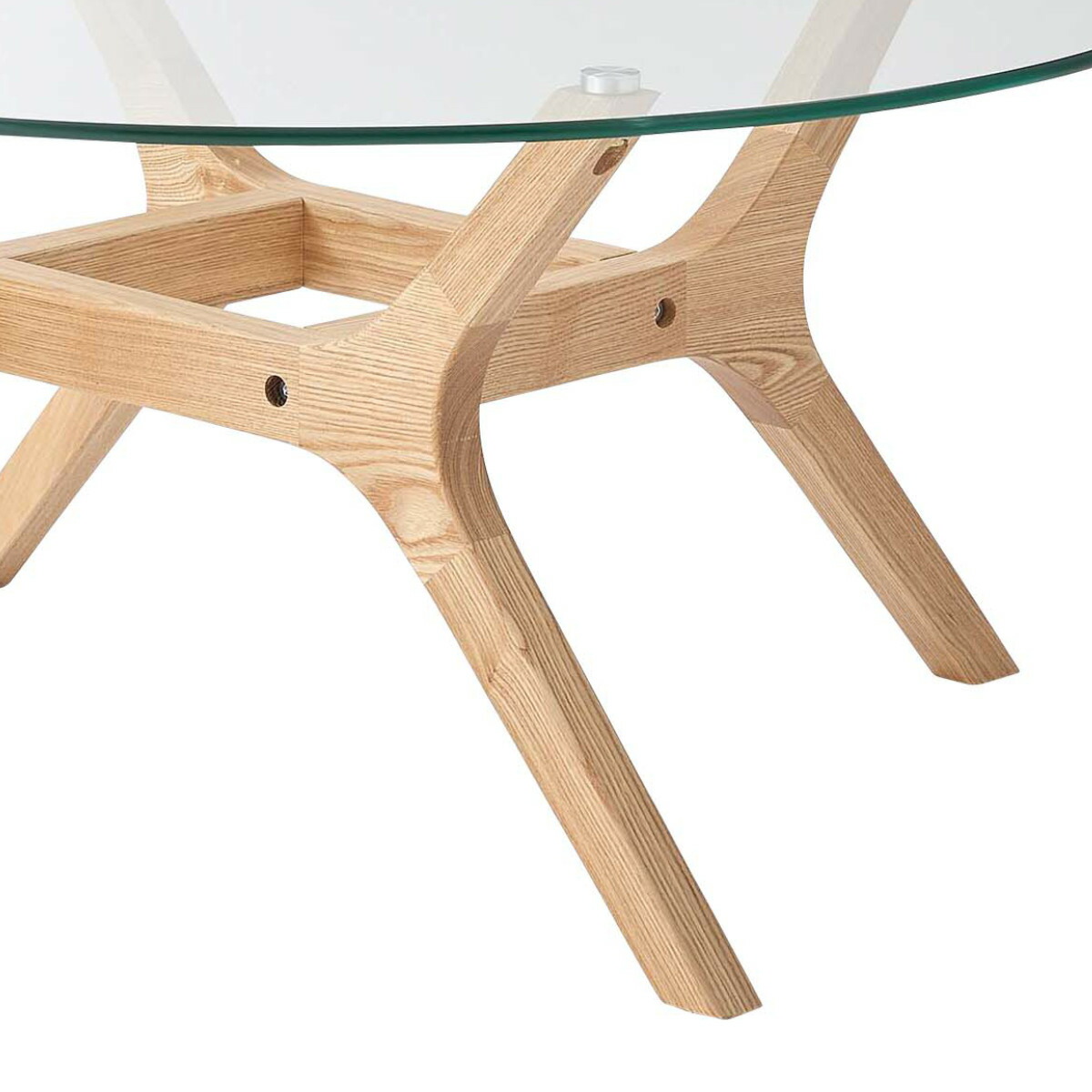 楽天市場】リビングテーブル 円型 直径80cm ガラステーブル （ ガラス