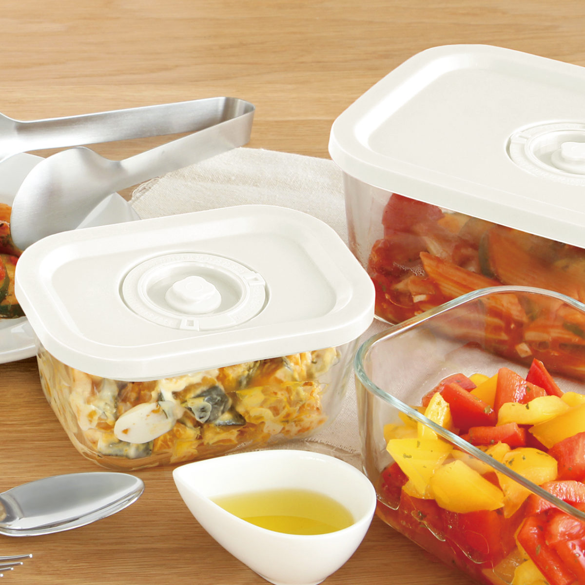 楽天市場】保存容器 真空シーラー Fresh Plan キャニスターセット 3個