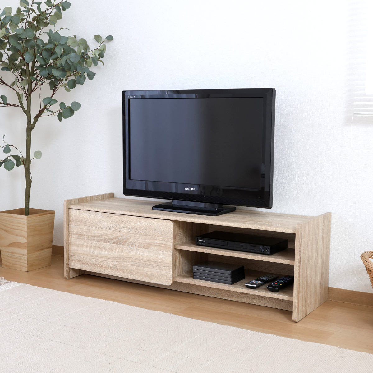 楽天市場】テレビ台 幅120cm 木目調 ソフトクローズ 40型対応 （ TV台