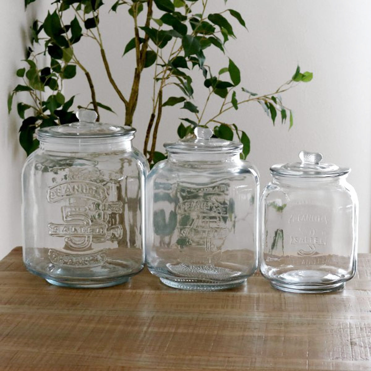 楽天市場】保存容器 3L ガラスクッキージャー ガラス （ キャニスター