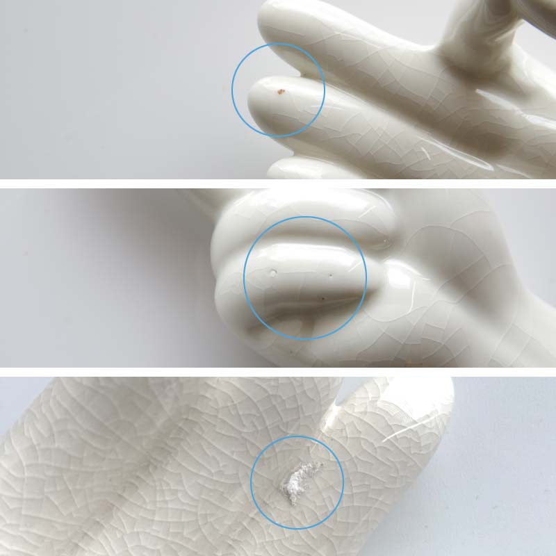 楽天市場】ポーセリン ハンド オブジェ Porcelain Hand Objet OK/PEACE