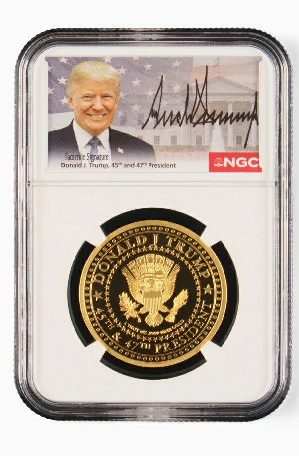 楽天市場】【純金99.99％】 「トランプゴールド メダリオン 第45代＆第