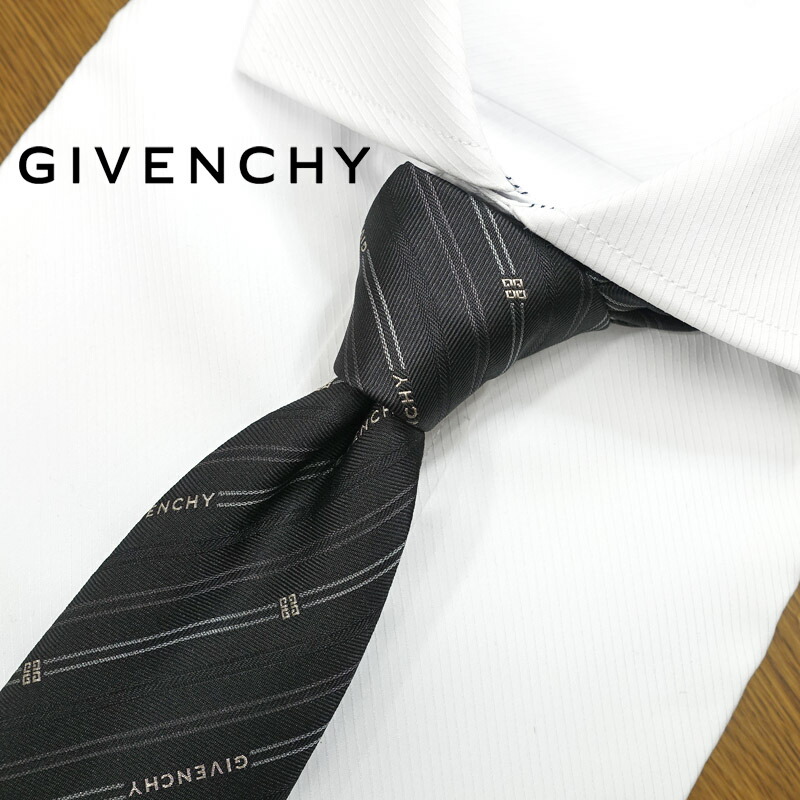 楽天市場】ジバンシー ネクタイ GIV10 ブラック/グレー 8cm幅 GIVENCHY