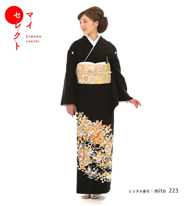楽天市場】【レンタル】 留袖 mito_223 F‐27607 錦繍の美 金刺繍の飛翔