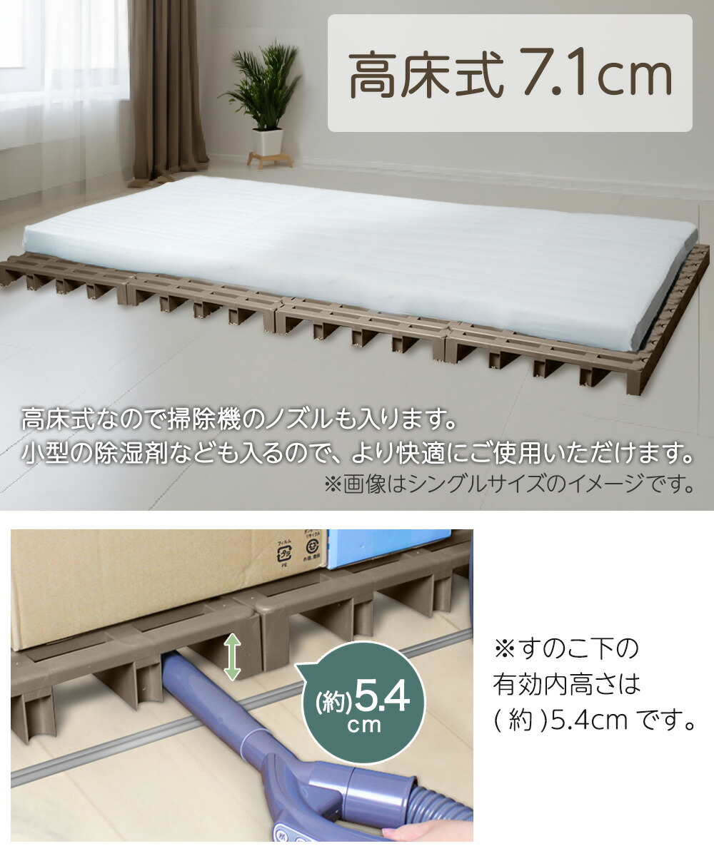 楽天市場】すのこベッド ダブルサイズ ふとん下すのこ 12枚セット 日本