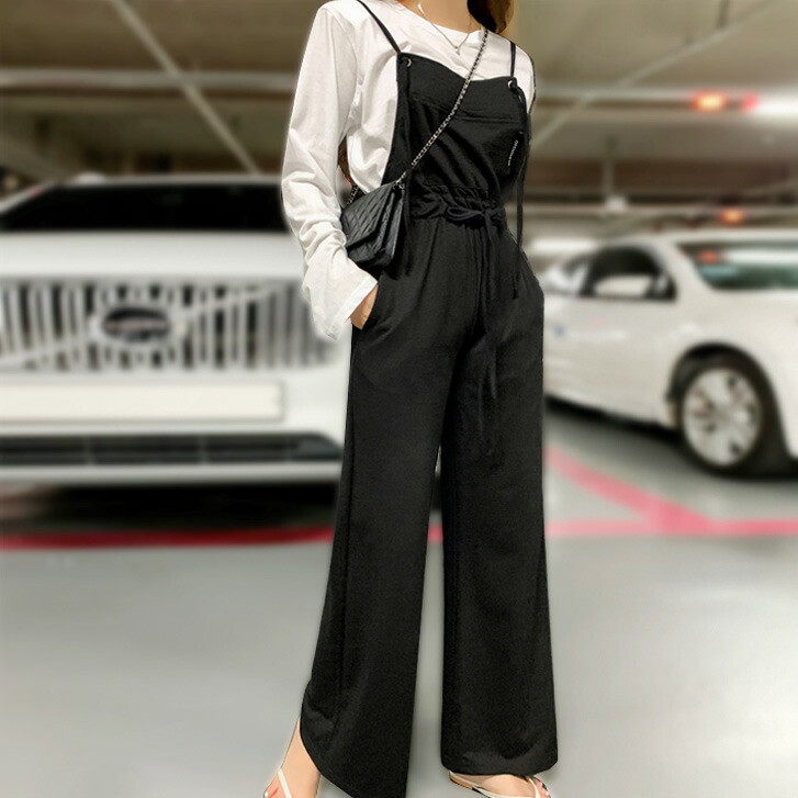 楽天市場】送料無料 カジュアルオールインワン オールインワン