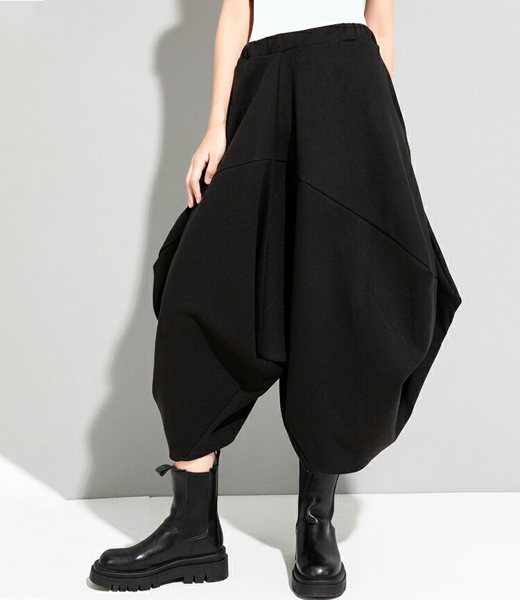 楽天市場】52%OFF! 変形ドレープサルエルパンツ サルエルパンツ