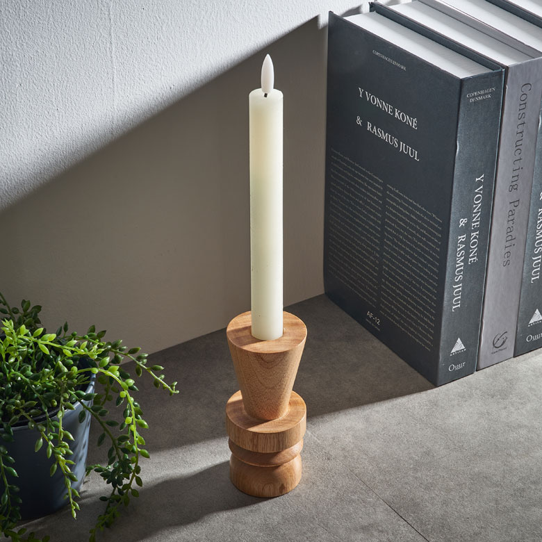 楽天市場】キャンドルホルダー 木製 2WAY キャンドルスタンド Mサイズ