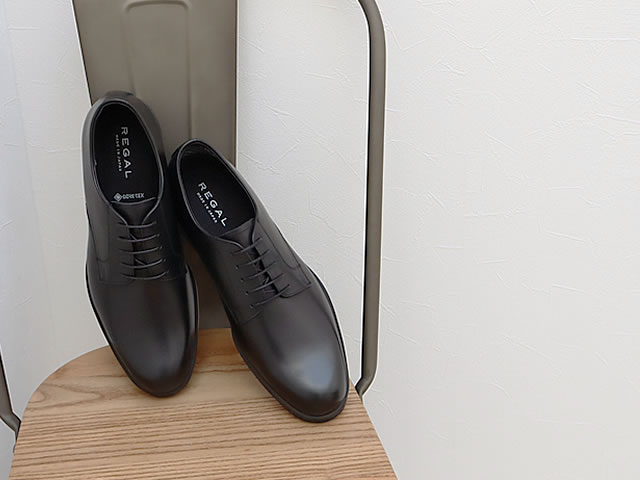 REGAL リーガル プレーントゥ 34CL BLACK ブラック GORE-TEX