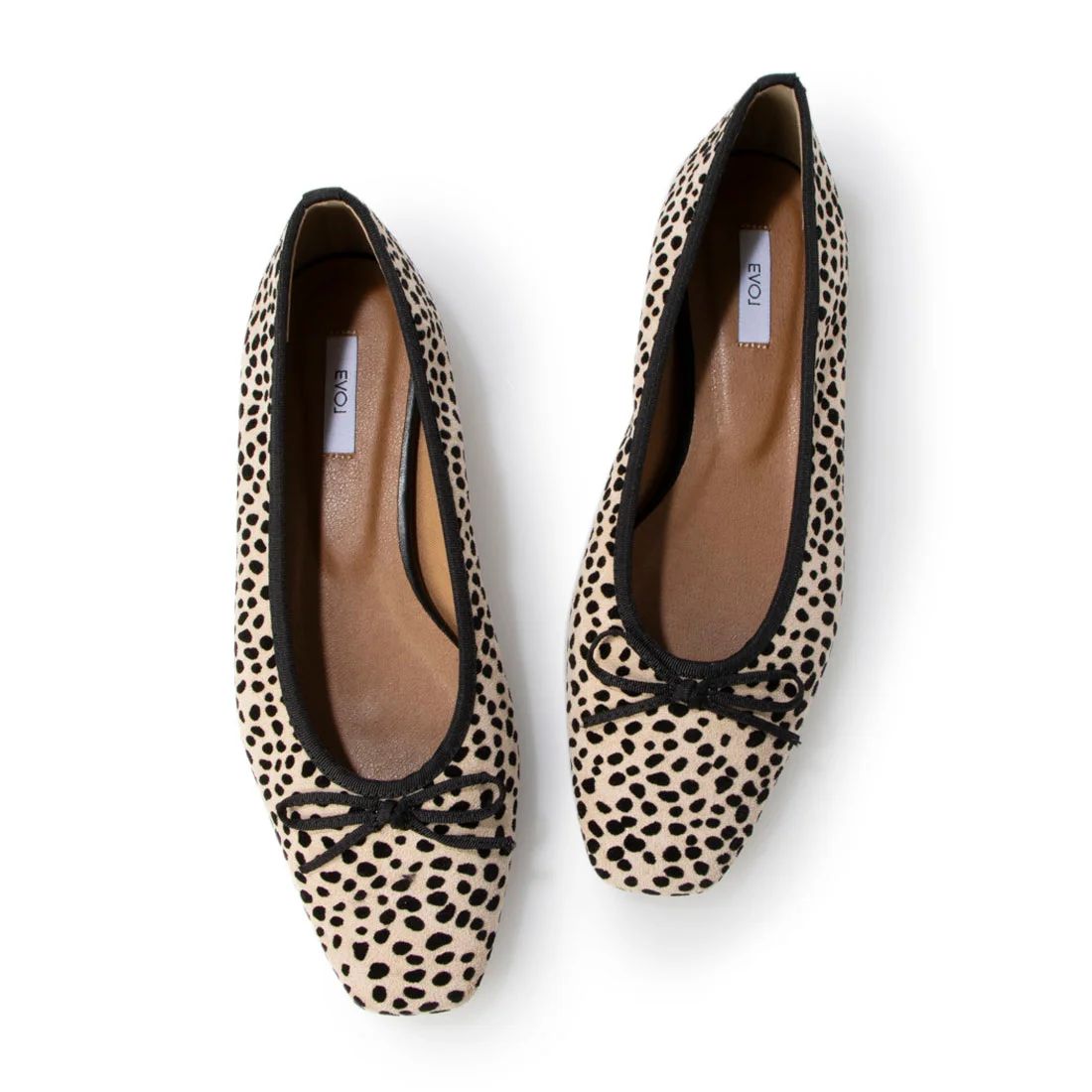 EVOL - 晴雨兼用 ソフトスクエアトゥ バレエ シューズ IW5273