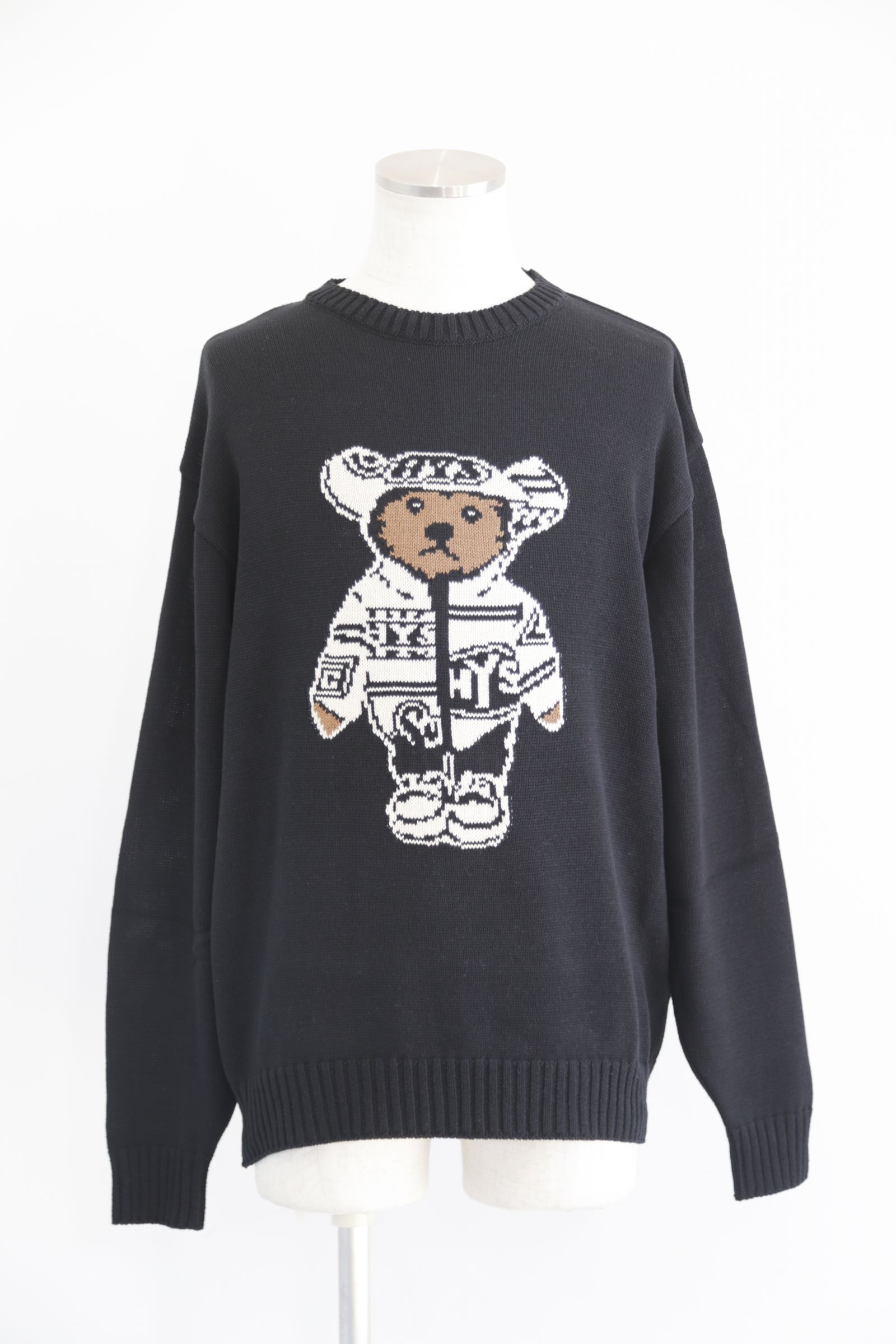 HYSTERIC GLAMOUR - HYSTERIC TEDDYジャカード セーター / ブラック