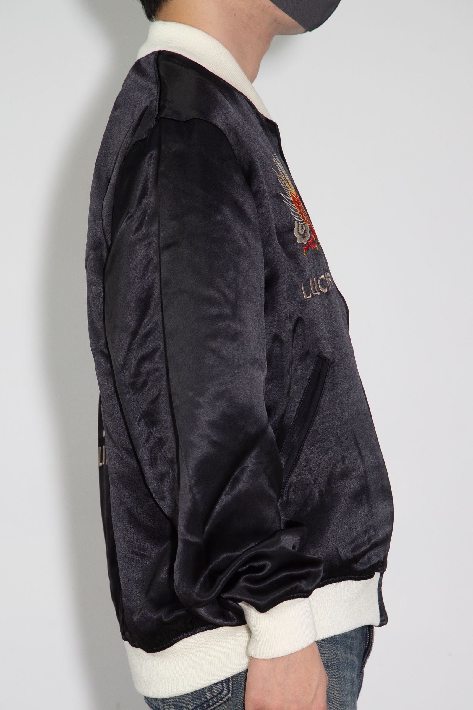 HYSTERIC GLAMOUR - DRAGON LADY TOUR刺繍 スカジャン / ブラック | Tempt