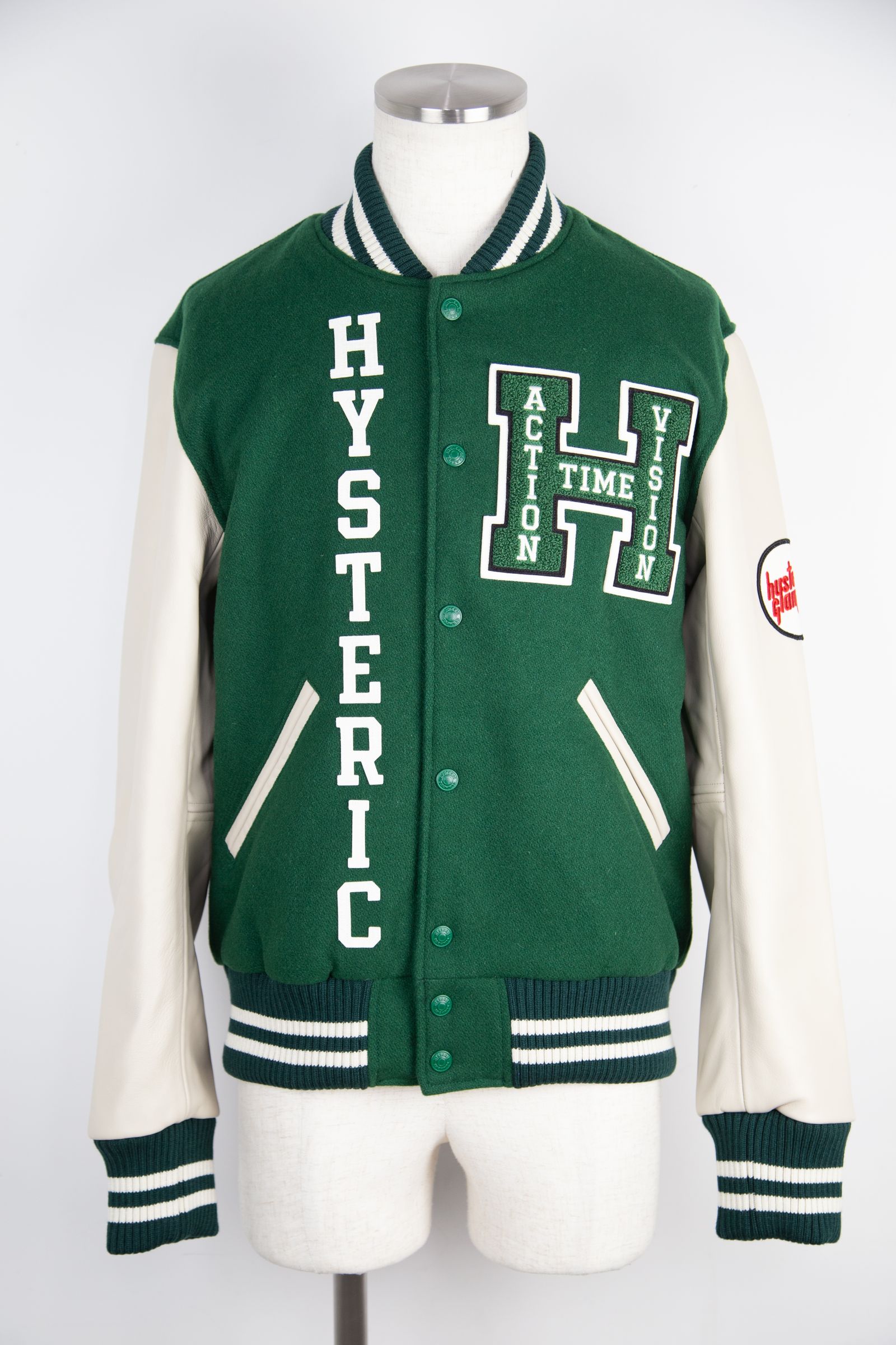 HYSTERIC GLAMOUR - SEE NO EVIL刺繍 ヴァーシティジャケット