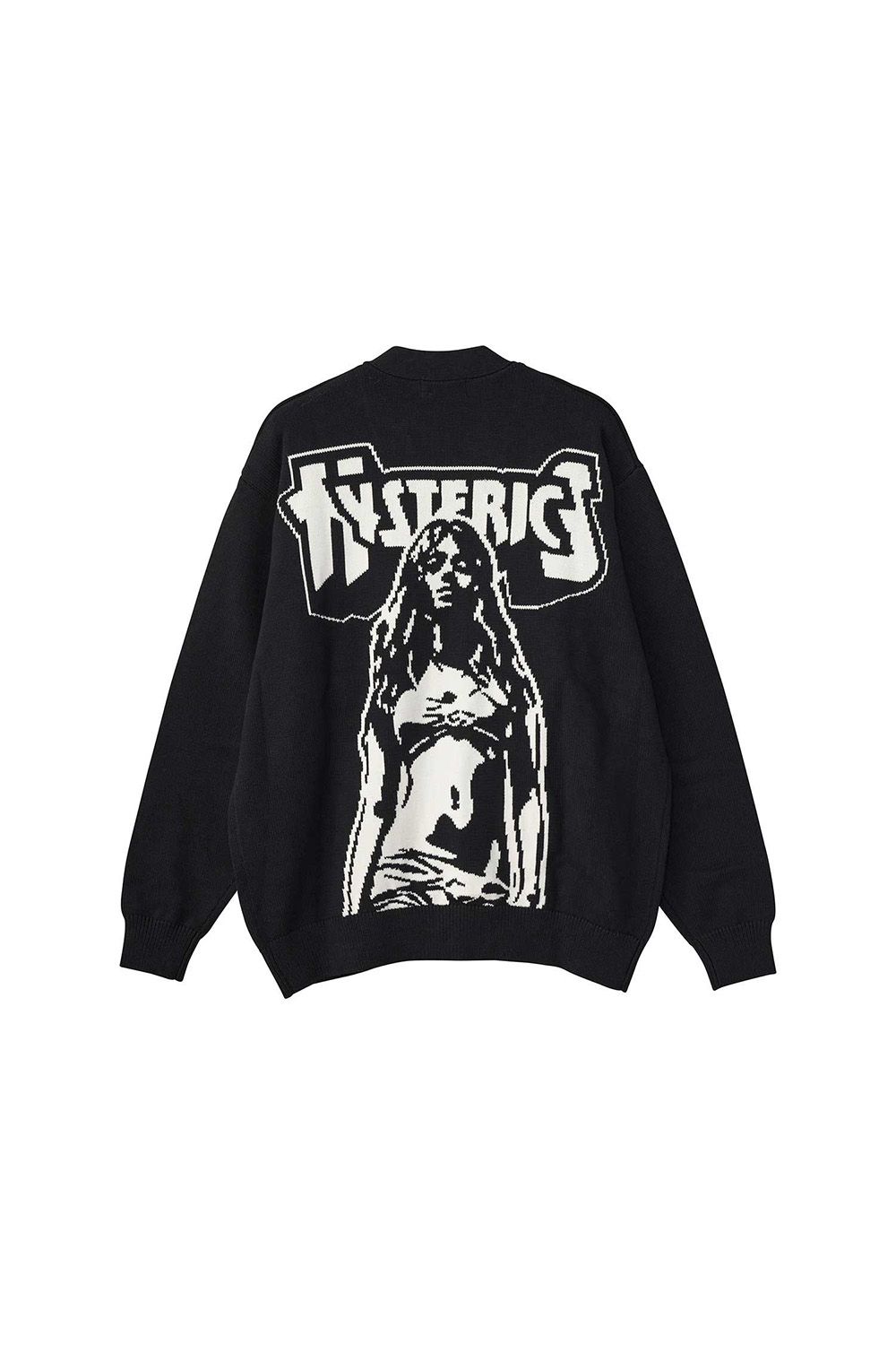 HYSTERIC GLAMOUR - BAD ASS MAMA編込 カーディガン / ピンク | Tempt