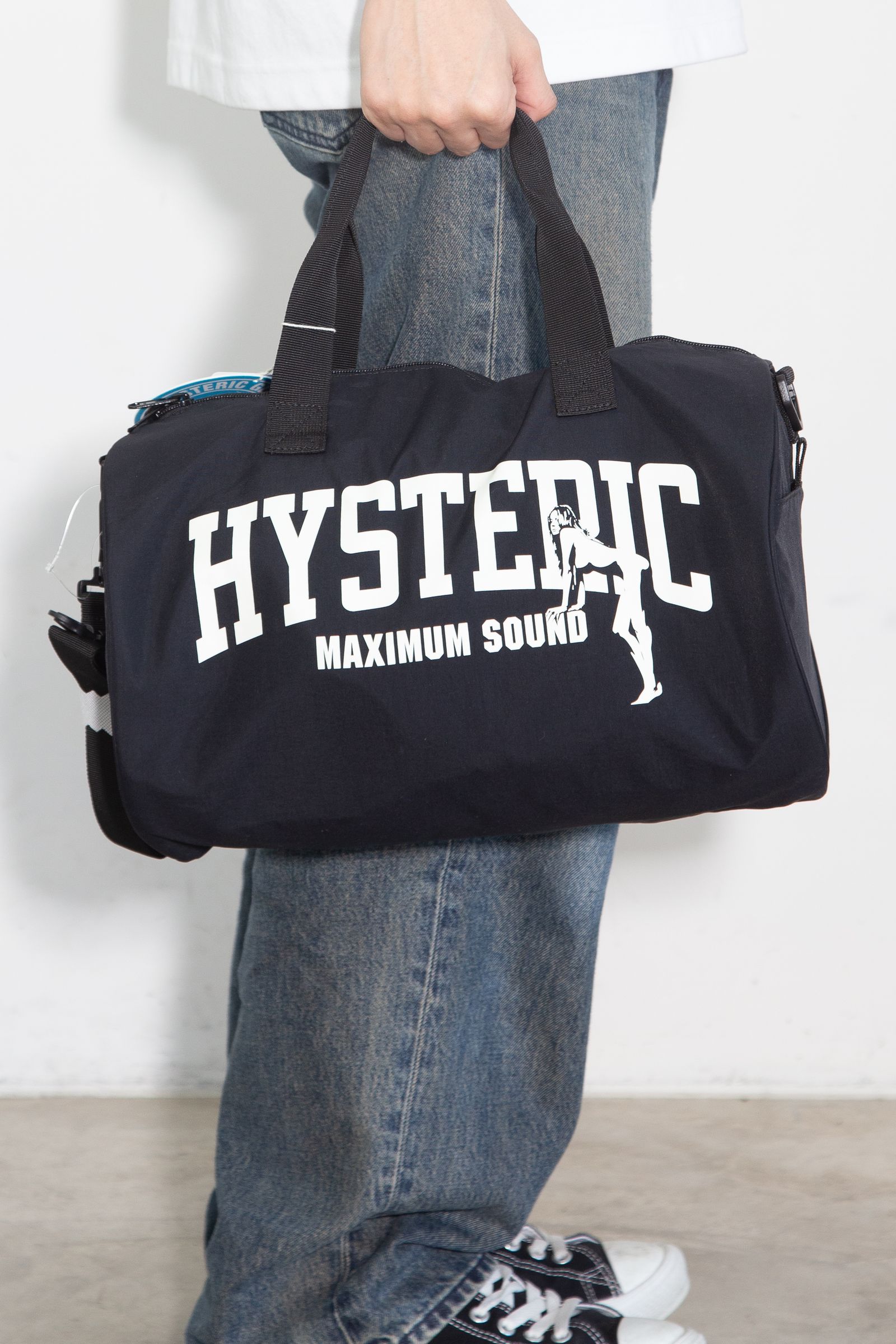 HYSTERIC GLAMOUR - MAXIMUM SOUND ドラムバッグ / ブラック | Tempt