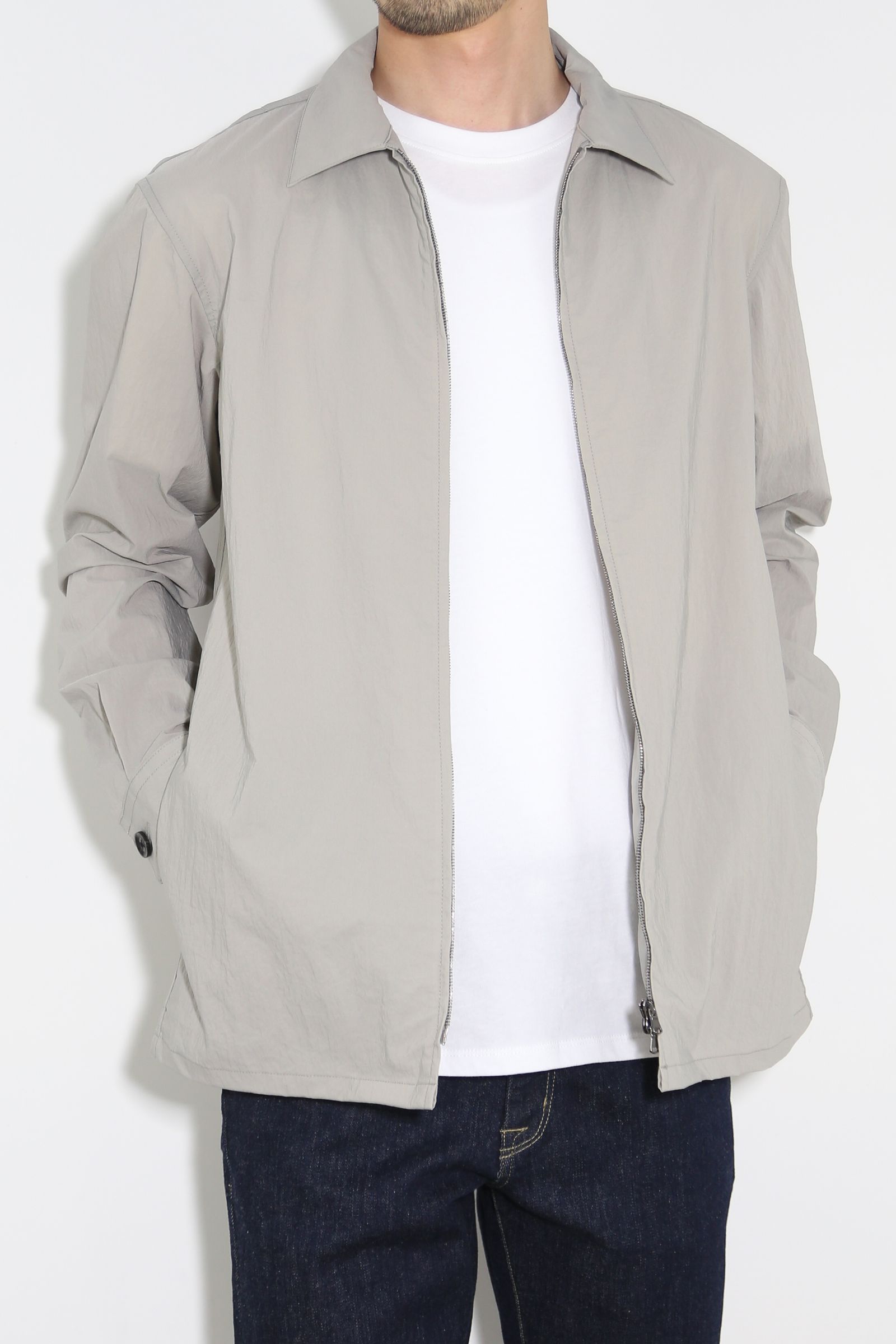 junhashimoto - [ラスト1点 サイズ4] ZIP SHIRT JACKET / ライトグレー