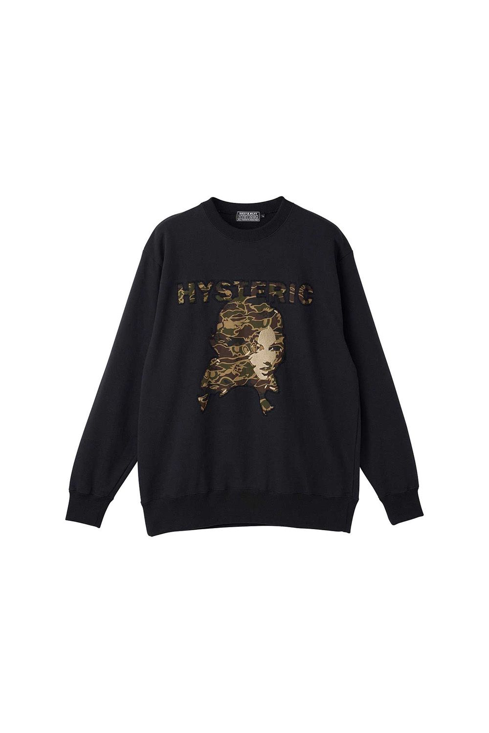 HYSTERIC GLAMOUR - WOMAN HEADバックアップリケ スウェット