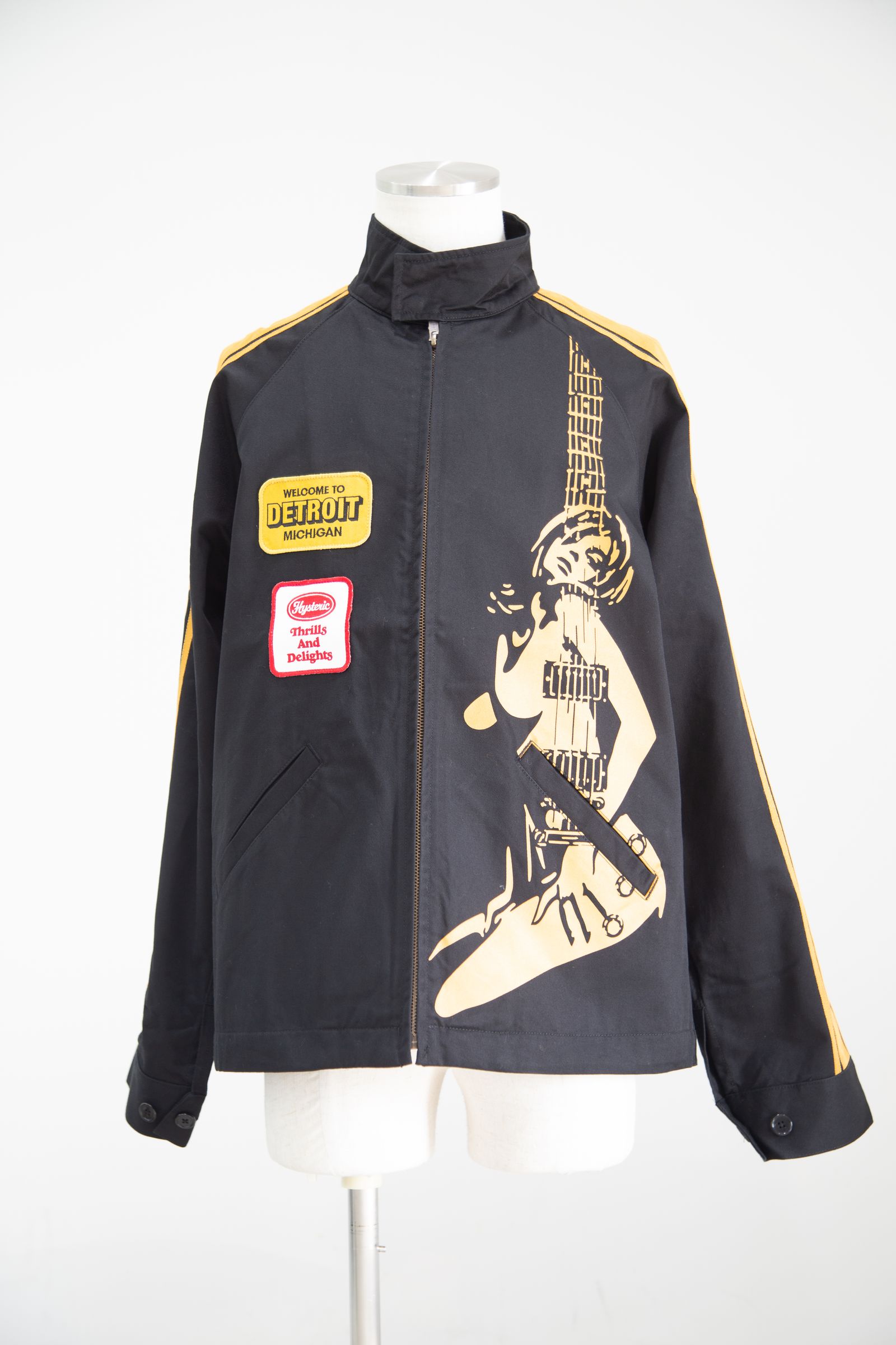 HYSTERIC GLAMOUR - DETROIT ROCK レーシングジャケット / ブラック