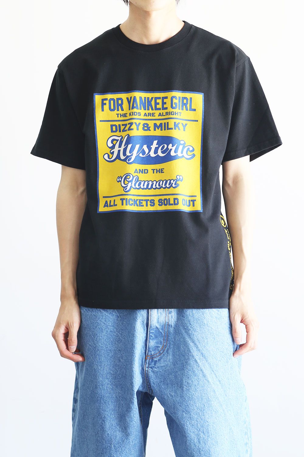 HYSTERIC GLAMOUR - DIZZY&MILKY Tシャツ / ブラック | Tempt