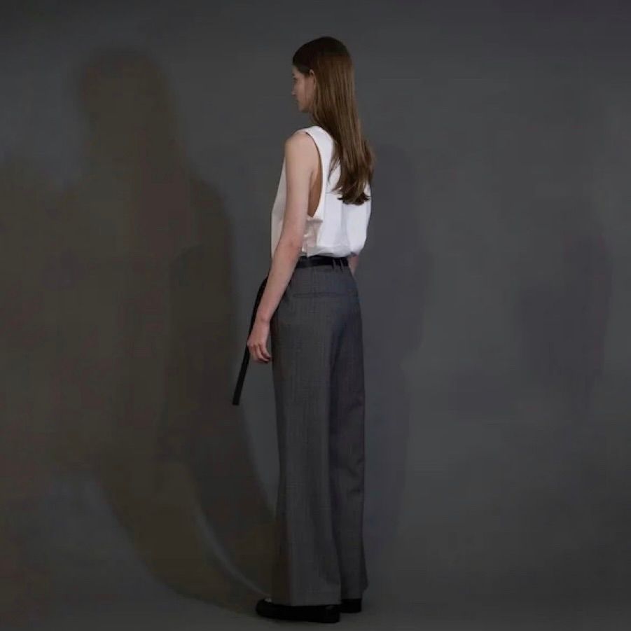 my beautiful landlet - 【残り一点】ストライプウールスラックス