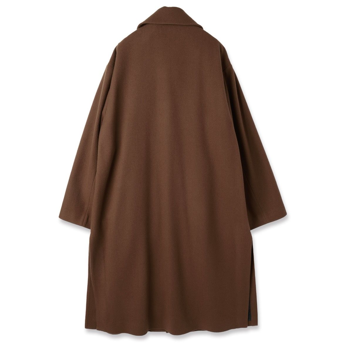 CULLNI - 【残り一点】Lamb Wool Melton Layered Long Coat | ACRMTSM