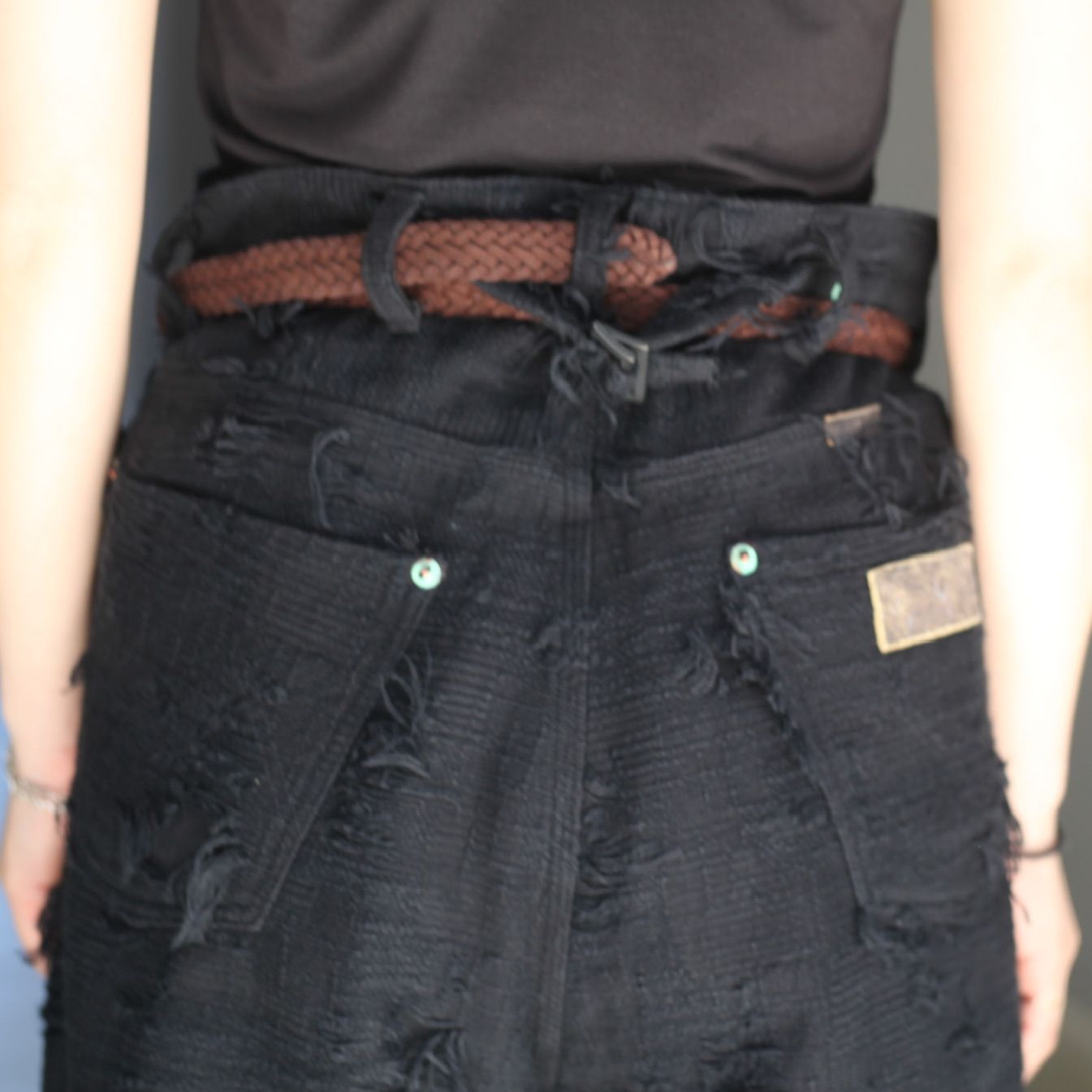 MINUS - 【残りわずか】Twist Seam Lot.20603T Boro Crust(NOIR