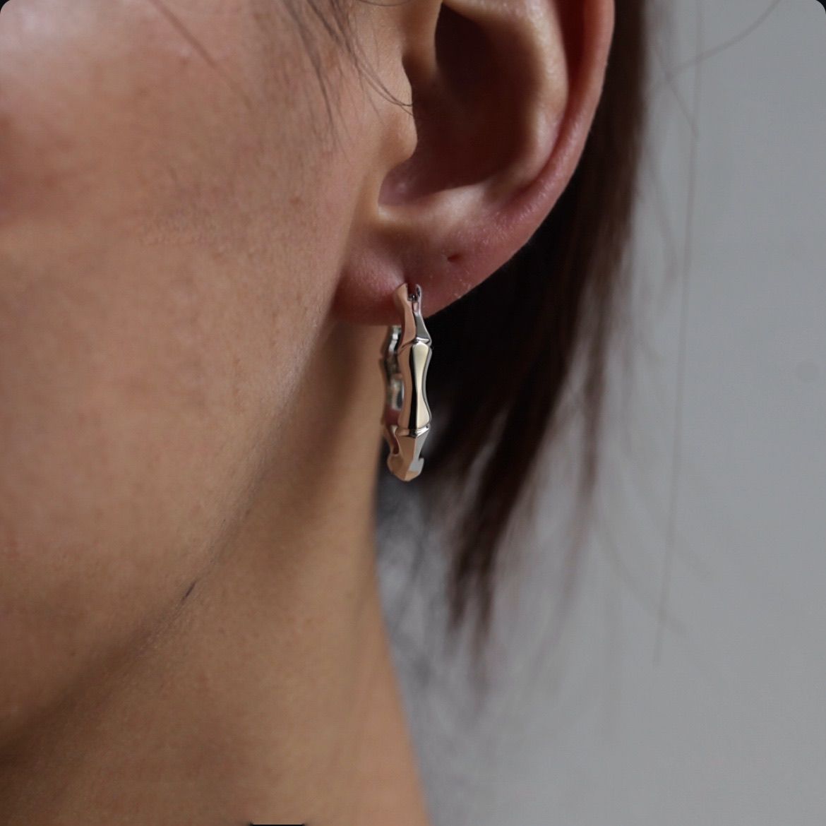 GARNI - 【お取り寄せ注文可能】Crockery Bamboo Pierce_L(SILVER