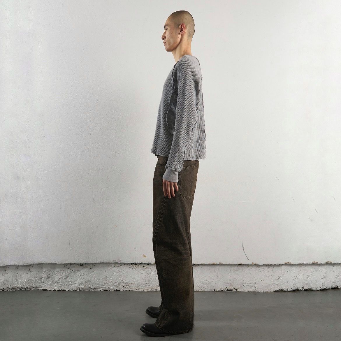 NVRFRGT - 【残りわずか】Waffle Thermal Long Sleeve T-shirt