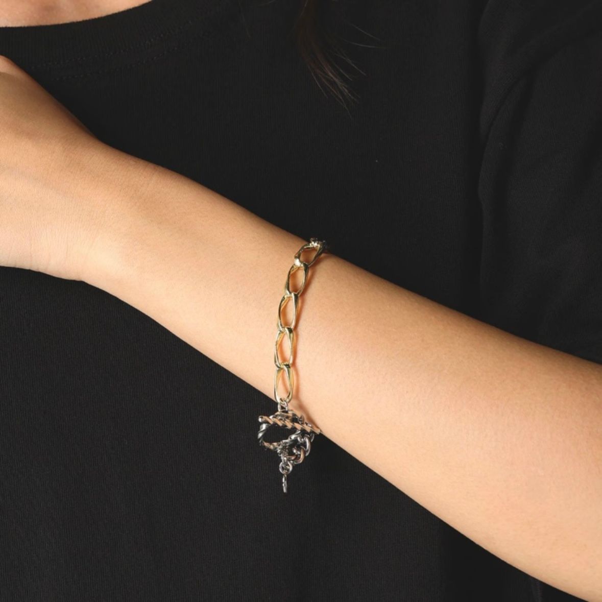 Ground Y - 【残り一点】ダブルチェーンブレスレット(GOLD) | ACRMTSM