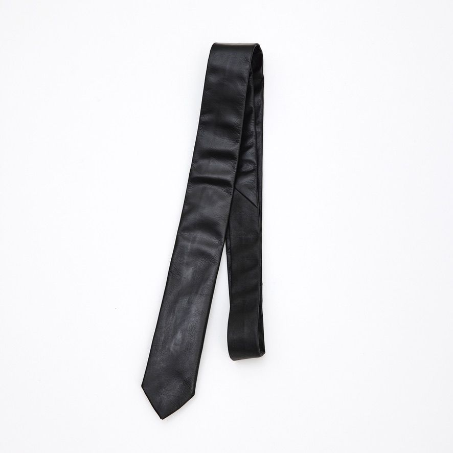 LITTLEBIG - 【再販売通知受付可能】55mm Leather Tie(BLACK