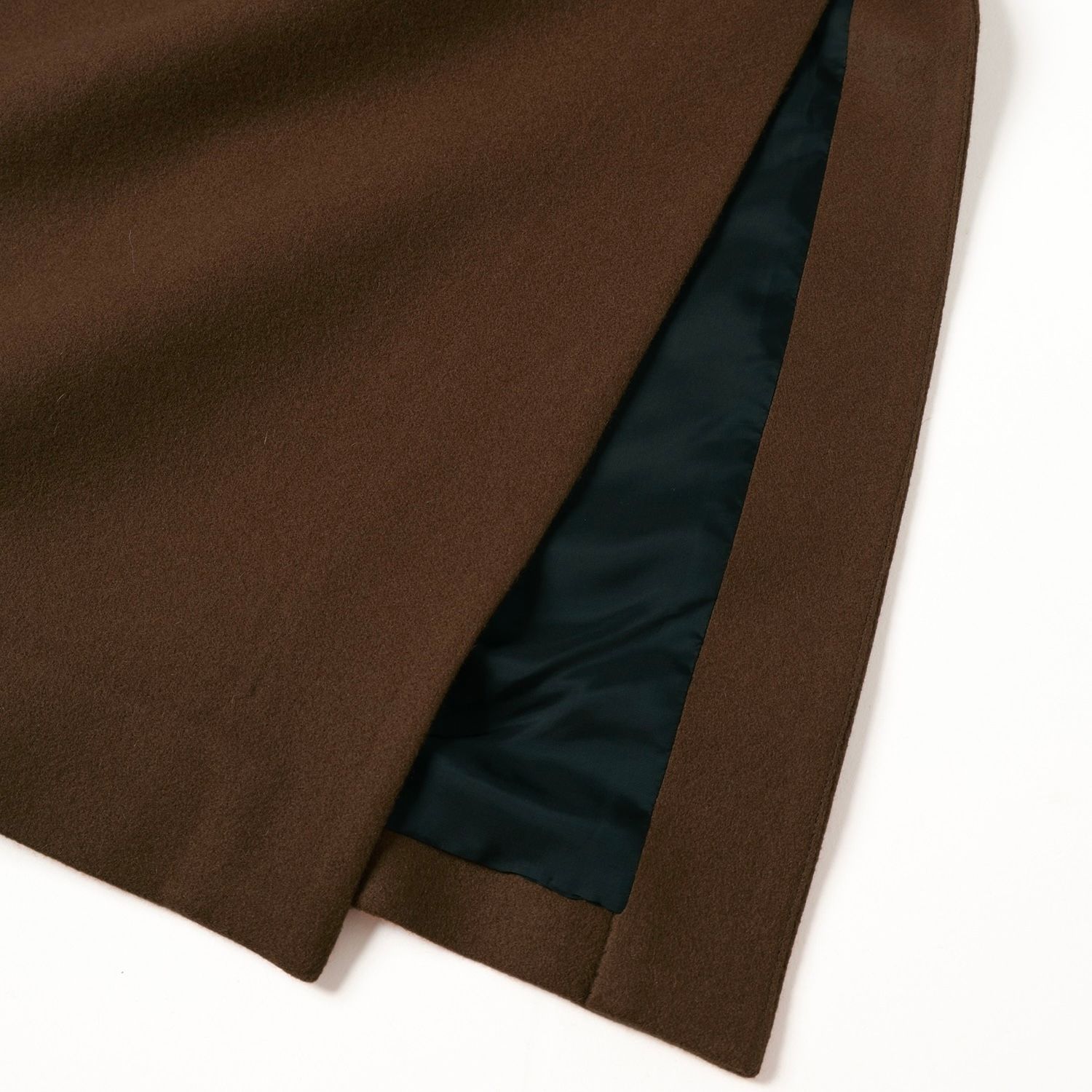 CULLNI - 【残り一点】Lamb Wool Melton Tie Locken Long Chester Coat