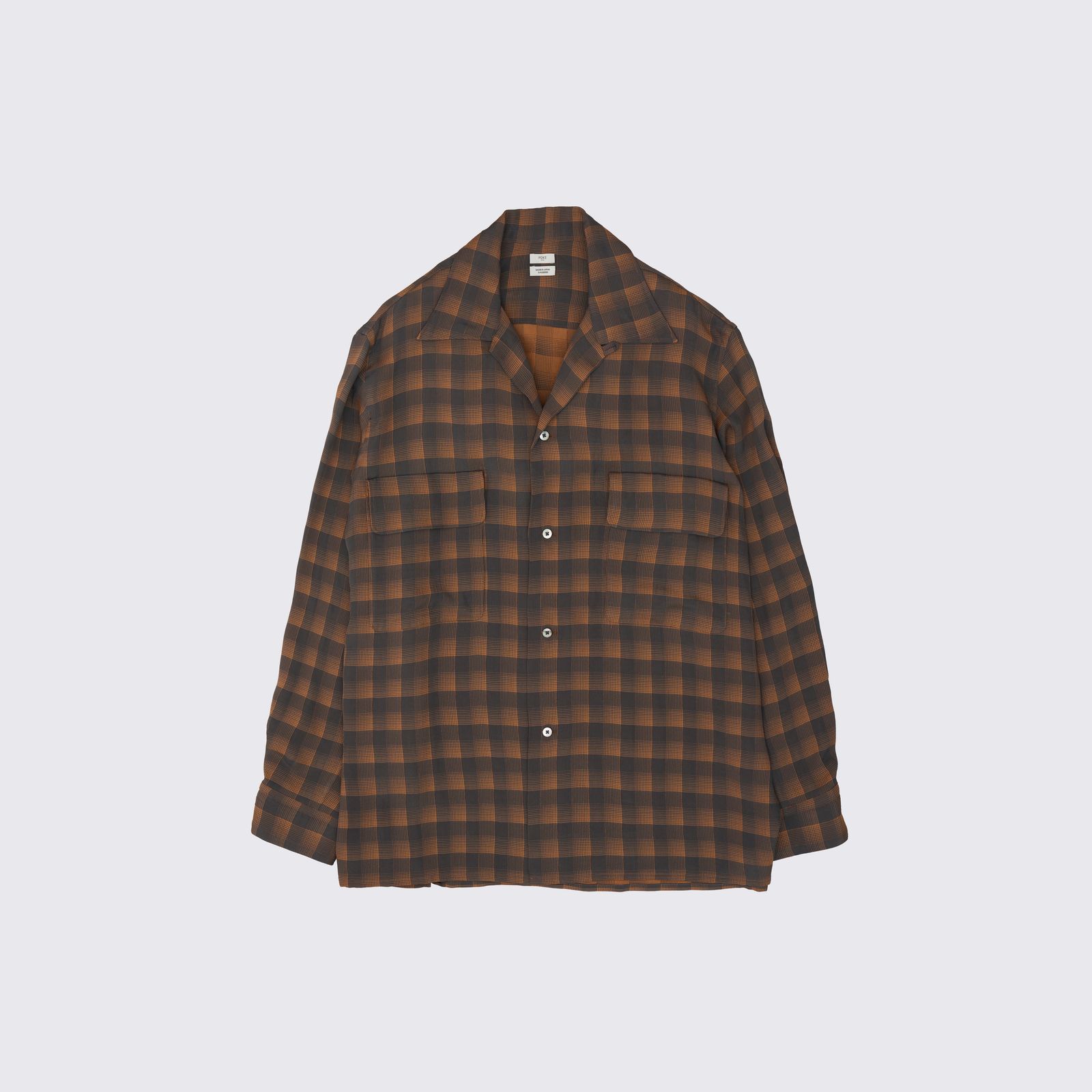YOKE - 【残り一点】Jacquard Plaid Open Collar Shirt | ACRMTSM