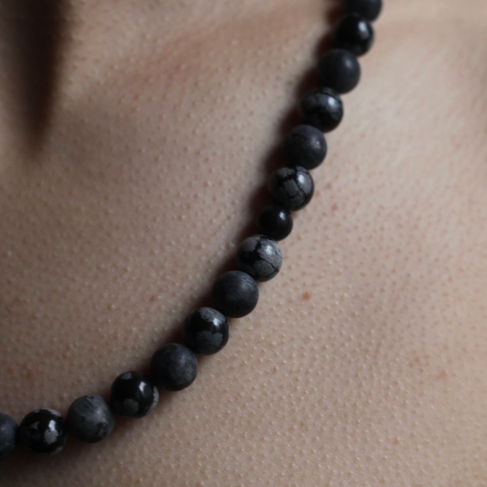 SOSHIOTSUKI - 【残りわずか】Single Juzu Necklace Slim(GREY