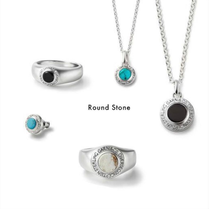GARNI - 【お取り寄せ注文可能】Round Stone Pierce(BLUE) | ACRMTSM